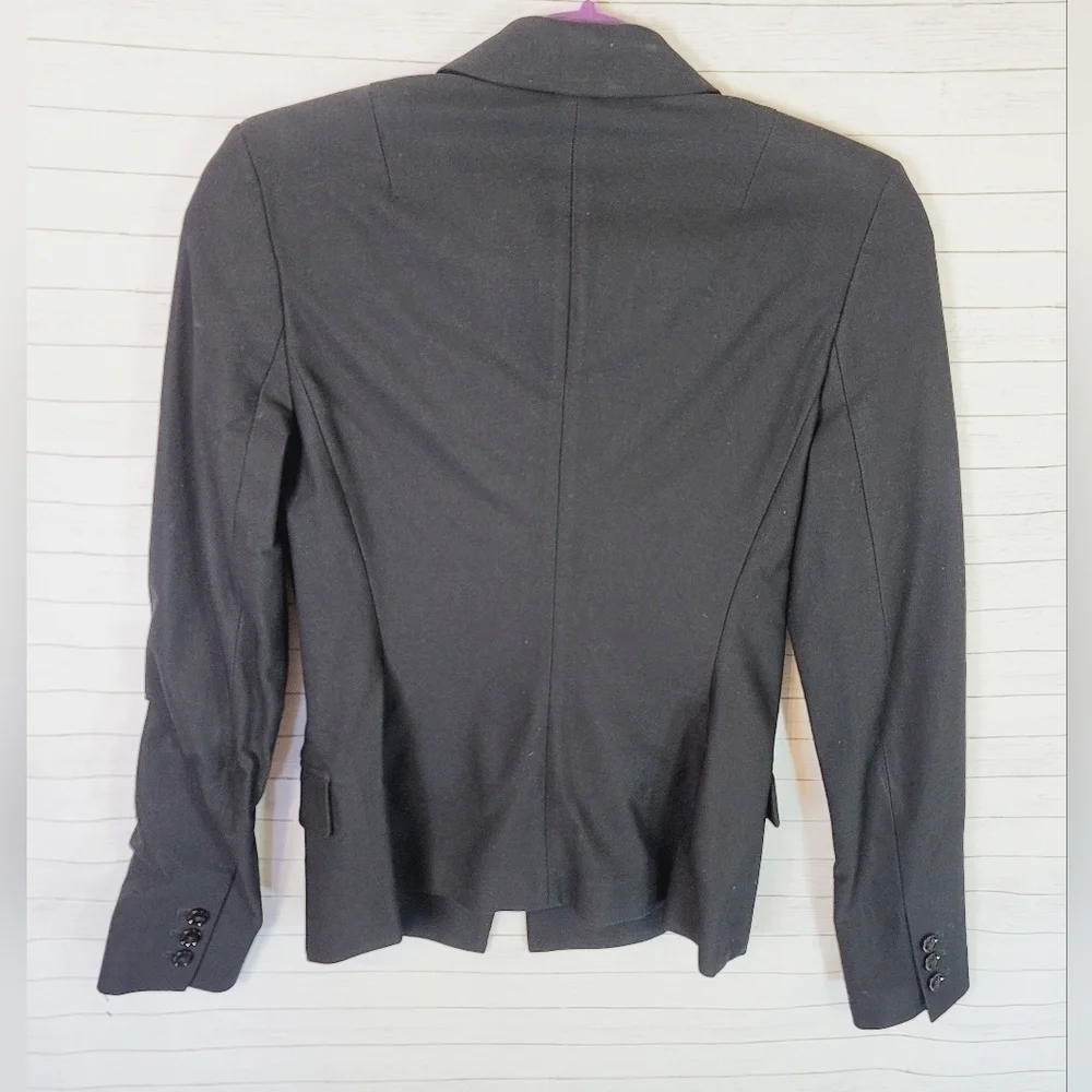 ROLAND MOURET FOR BANANA REPUBLIC BLACK BLAZER JACKET, SZ 6